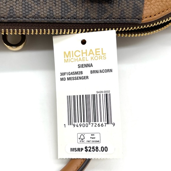 Michael Kors Medium Sienna Messenger Satchel Crossbody Bag - Picture 9 of 9